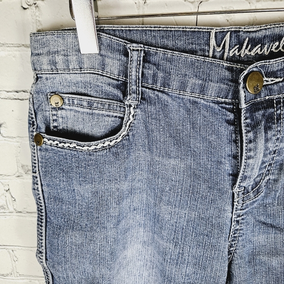MAKAVELI | denim bermuda jean shorts - Picture 2 of 7